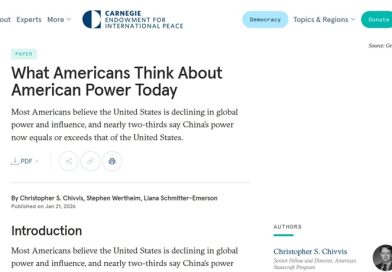 民调：多数美国人并未将中国发展视为直接威胁